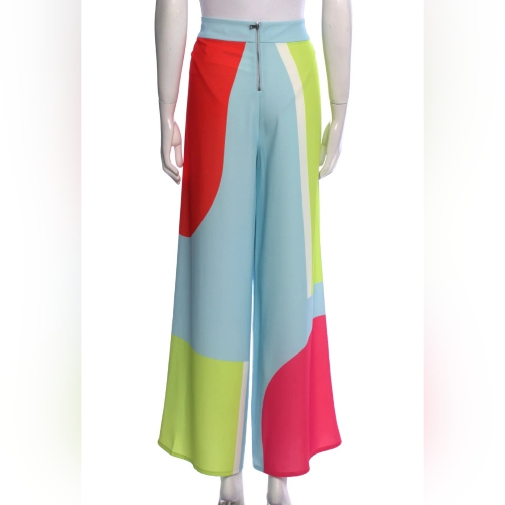 ALICE + OLIVIA ATHENA WIDE LEG PANT SIZE 2 - Picture 13 of 14